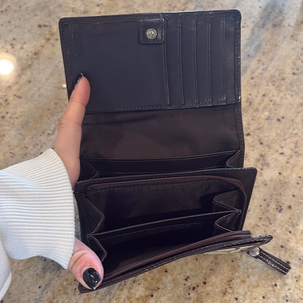 Coach Brown and Tan Wallet - Picture 6 of 8